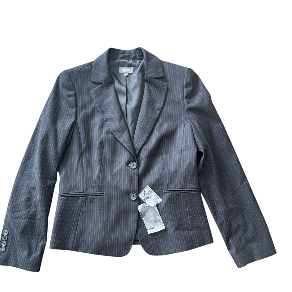 G2000 Grey/ Black Pinstripe Blazer Jacket Tailored Career Office NWT Size 42